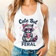 Funny Raccoon Flowy Tank for Women | Cute Yet Feral Summer Vibe