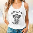 Howdy Cowboy Raccoon Flowy Tank for Men & Women - Fun Animal Design