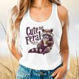 Raccoon Coffee Lover Flowy Tank - Vintage Cute Appeal