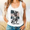 Raccoon Cowboy Western Flowy Tank - Vintage Style for Adults
