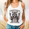 Retro Raccoon Feral Summer Flowy Tank | Quirky Unisex Design