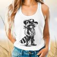 Western Raccoon Cowboy Cowgirl Country Flowy Tank for Unisex