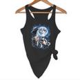 Animal Meme Flowy Tank - Opossum, Raccoon, Skunk Under Moon