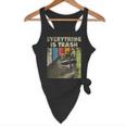 Everything Is Trash Retro Raccoon Lover Camping Flowy Tank