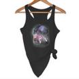 Ferrets Howling At The Moon Shirt Ferret Flowy Tank