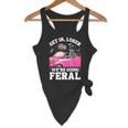 Get in Loser Feral Raccoon Opossum Meme Flowy Tank – Fun & Quirky