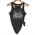 Not My Trash Not My Dumpster Cute Baby Raccoon Flowy Tank