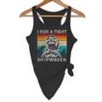 Raccoon Captain Vintage Flowy Tank – Nautical Humor for Casual Wear