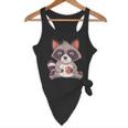 Raccoon Cookie Lover - Small Flowy Tank for Adults