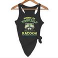Raccoon Flowy Tank - Fun Unisex Top for Outdoor Adventures