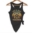 Raccoon Lovers Flowy Tank - Cute Animal Theme for Fun Vibes