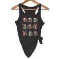 Raccoon Pajama Tank - Flowy Christmas Light Design for Lovers