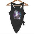 Raccoons Howling At The Moon Shirt Raccoon Flowy Tank