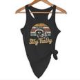 Stay Trashy Opossum Raccoon Meme Flowy Tank | Funny Animal Vibes