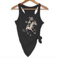 Vintage Cowboy Raccoon Horse Riding Retro 90s Flowy Tank Top