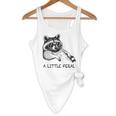 Animal Raccoon Flowy Tank - Cute Trash Panda Design