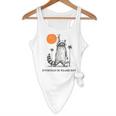 Everyday Is Trash Day Retro 90s Sunset Raccoon Trash Panda Flowy Tank
