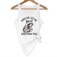 Hang On Let Me Overthink This Raccoon Sarcastic Flowy Tank