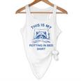 Raccoon Meme Sarcastic Flowing Tank - Comfy Chillwear for Relaxing
