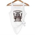 Retro Raccoon Feral Summer Flowy Tank | Quirky Unisex Design