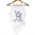 Stay Trashy Raccoon Feminine Halloween Flowy Tank