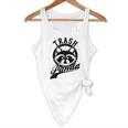 Trash Panda Raccoon Graphic Flowy Tank - Animal Lover Meme