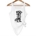Western Raccoon Cowboy Cowgirl Country Flowy Tank for Unisex
