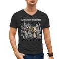 Let's Get Trashed Raccoon And Opossum Drinking Beer Men's V-Neck T-Shirt
