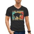 Raccoon Lover Introvert Unisex V-Neck T-Shirt for Men & Women