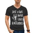 Raccoon Lover Men's V-Neck T-Shirt | Cute Design for Animal Fans