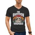 Raccoon Lover Men's V-Neck T-Shirt | Vintage Retro Style