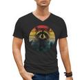 Raccoon Men's V-Neck T-Shirt | Unique Wildlife Design