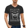 Raccoon Moon V-Neck Unisex Tee - Urban Wildlife Era