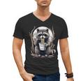 Raccoon Noodle Cup Unisex V-Neck T-Shirt | Fun Wildlife Design