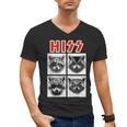 Raccoon Rock Band V-Neck T-Shirt for Men, Women & Kids