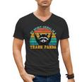 Raccoon Spirit Animal Men's V-Neck T-Shirt for Eco Enthusiasts