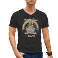 Raccoon V-Neck T-Shirt for Men - Humorous Wildlife Design
