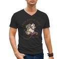 Racoonicorn Men's V-Neck T-Shirt | Whimsical Unicorn Raccoon Design