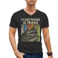 Retro Raccoon Lover Men's V-Neck T-Shirt | Camping Fun
