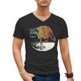 Retro Raccoon Men's V-Neck T-Shirt - Vintage Trashpanda Theme