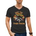 Save The Trash Pandas Raccoon Shirt Raccoon Animal T-Shirt Men's V-Neck T-Shirt