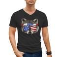 USA Patriotic Trash Panda V-Neck T-Shirt - Men's July 4th