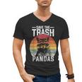 Vintage Raccoon Men's V-Neck T-Shirt - Retro Style Save Wildlife