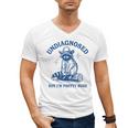 Cowboy Raccoon Meme Men's V-Neck T-Shirt - Humorous Style
