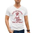 Cowboy Raccoon Men's V-Neck T-Shirt - Fun Western Style