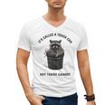 Raccoon Humor V-Neck T-Shirt | Fun Men's Tee for Animal Lovers