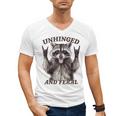 Retro Raccoon Feral Summer Men's V-Neck T-Shirt | Wild Style