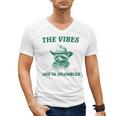The Vibes Are In Shambles Sarcastic Raccoon Cowboy Men's V-Neck T-Shirt