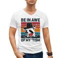 Vintage Autism Awareness Raccoon Men's V-Neck T-Shirt - Unique Gift