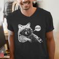 Bruh Raccoon Meme | Men's V-Neck Tee | Fun Gift for Teens